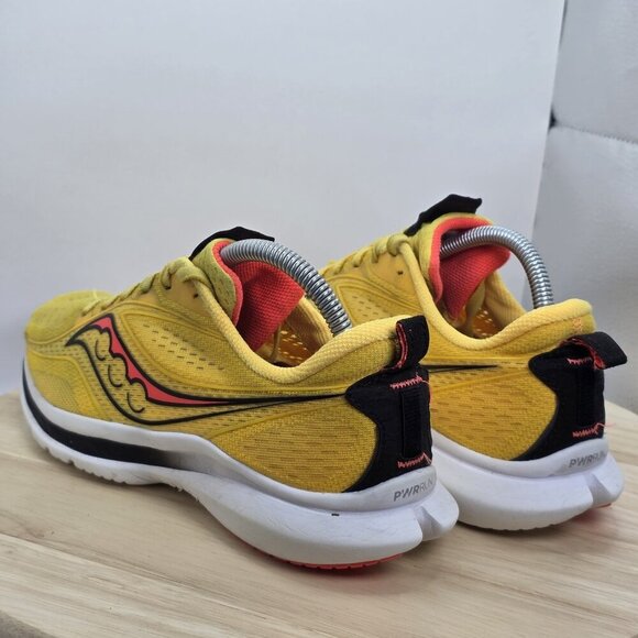 Size 10- Saucony Women's Kinvara 13 Running Shoe, VIZIGLD/VIZIRED, - Picture 7 of 10